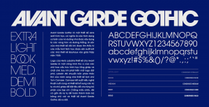 itc avant garde gothic alternates ligatures