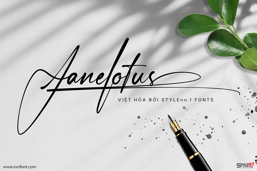 Việt hóa] SVN-Janelotus - STYLEno.1 Fonts